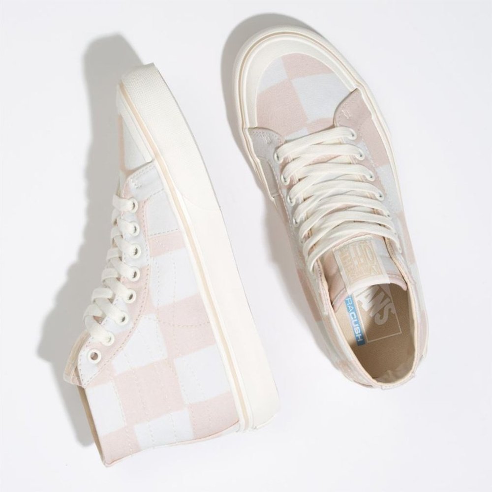 VANS SKATE SK8 HI 138 Decon SF Shoes Big Checkers - Picture 2 of 8